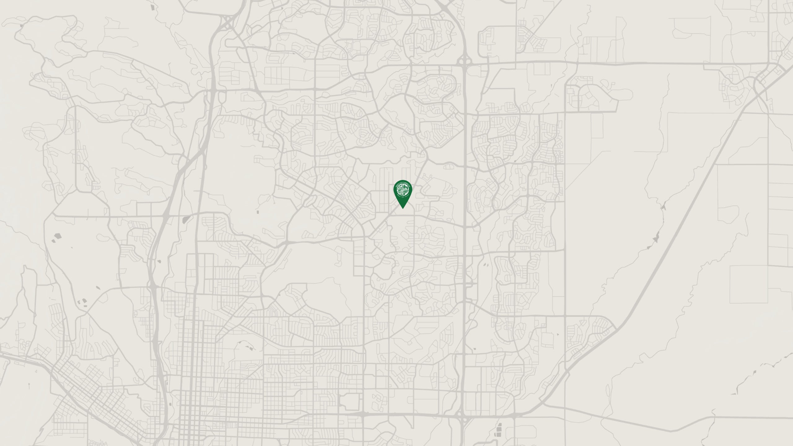 Map of Colorado Springs with Phelan Gardens location marked